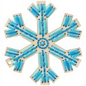 Набір для вишивання Wood Stitchable Shapes SNOWFLAKE, Bucilla, 86500