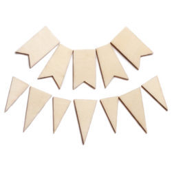 Дерев’яні фігурки Wood Veneer, Flags/Pennants, Studio Calico, 101191