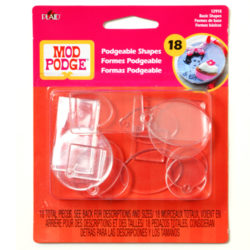 Mod Podge  Acrylic Shapes - Basics, Flat & Charm, 12918