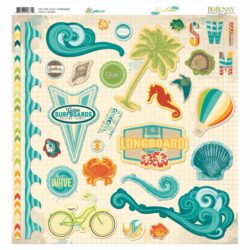 Висічки чипбордові Key Lime, Bo Bunny, 14515871