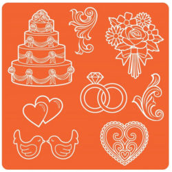 Силіконовий молд Mod Podge  Mod Molds – Wedding, Plaid, 25117