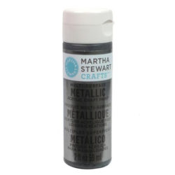 Multi-Surface Metallic Acrylic Craft Paint - Brushed Pewter, 32991