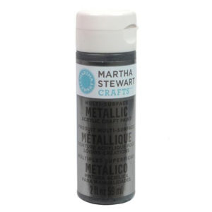 Multi-Surface Metallic Acrylic Craft Paint - Brushed Pewter, 32991
