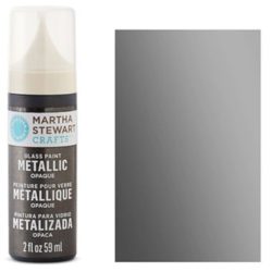 Фарба Metallic Opaque Glass Paint – Black Nickel, Martha Stewart Crafts™, 33141