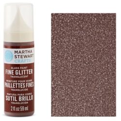 Фарба Fine Glitter Translucent Glass Paint – Brownstone, Martha Stewart Crafts™, 33153