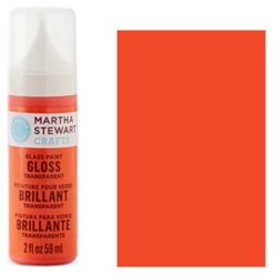 Фарба Gloss Transparent Glass Paint – Red Coral, Martha Stewart Crafts™, 33172