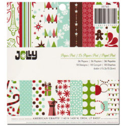Набір паперу Jolly, 15×15 см, American Crafts, 35760