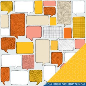 Аркуш картону Think Good Thoughts, American Crafts, 5 шт, 35766