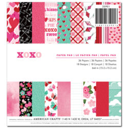 Набір паперу XOXO, American Crafts, 15х15 см, 35901