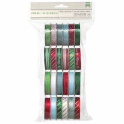 Набір стрічок Peppermint Express, American Crafts, 24 рулони, 366117