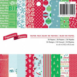 Набір паперу Peppermint Express, 15×15 см, American Crafts, 366119