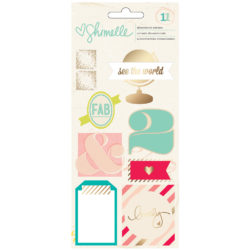 Наклейки чипбордові багатошарові Shimelle, American Crafts, 368165