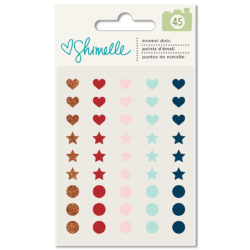 Набір емальованих прикрас Shimelle Go Now Go, American Crafts, 375279
