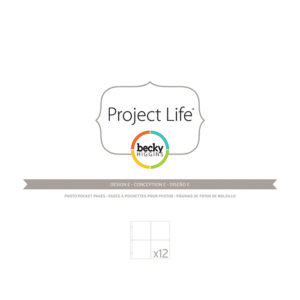 Файли для альбому E, Project Life, American Crafts, 12 шт, 380008