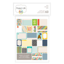 Міні набір карток для Project Life, Boy, American Crafts, 60 шт, 380222