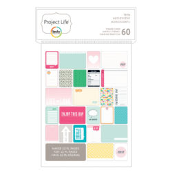 Міні набір карток для Project Life, Teen Girl, American Crafts, 60 шт, 380225