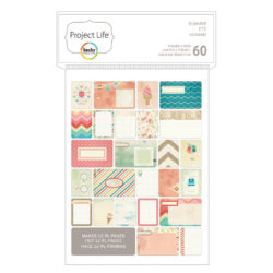 Міні набір карток для Project Life, Summer, American Crafts, 60 шт, 380232