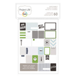 Міні набір карток для Project Life, Man's World, American Crafts, 60 шт, 380236