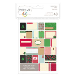 Міні набір карток для Project Life, Christmas, American Crafts, 40 шт, 380253