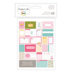 Міні набір карток для Project Life, Princess, American Crafts, 40 шт, 380255