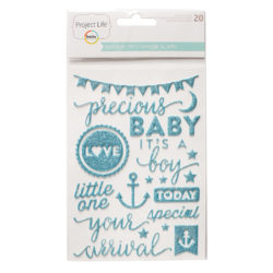 Об'ємні наклейки Baby Boy Puffy Project Life, American Crafts, 380535