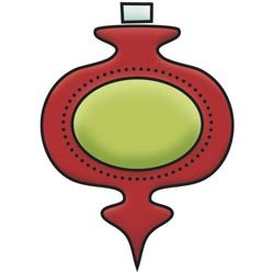 Штамп акриловий Large Ornament – Colors Of Christmas, Imaginisce, 400284