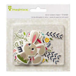 Висічки картонні Welcome Spring Bunny, Imaginisce, 400583
