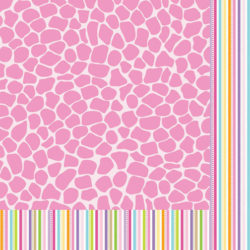 Аркуш паперу Snuggly Safari, Baby Girl, Bella BLVD, 5 аркушів, 404