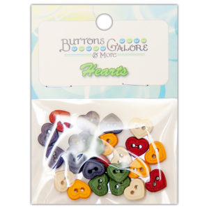 Ґудзики Quilt Hearts, Buttons Galore, 4129