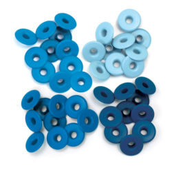 Люверси Wide Eyelets - Aluminum Blue, 40 шт, 41590-9