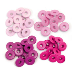 Люверси Wide Eyelets - Aluminum Pink, 40 шт, 41592-3