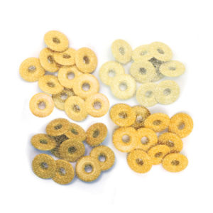Люверси Wide Eyelets - Shimmer Yellow, 32 шт, 41611-1