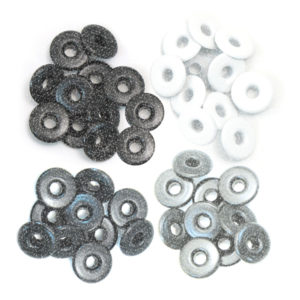 Люверси Wide Eyelets - Shimmer Grey, 32 шт, 41618-0