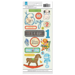 Прозорі наклейки Baby Boy, Crate Paper, 42287
