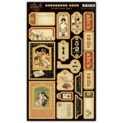 Набір висічок, An ABC Primer Chipboard 2, Graphic 45, 4500393