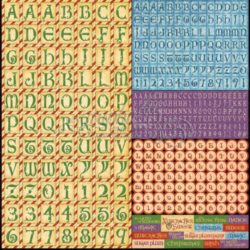 Набір наклейок Nutcracker Alphabet, Graphic 45, 4500565