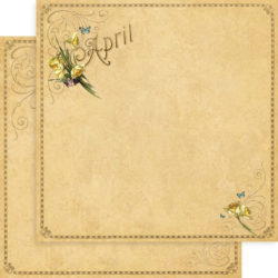 Аркуш картону April Foundation, Place in Time, Graphic 45, 30×30 см, 5шт, 4500597