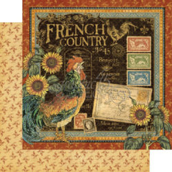 Аркуш картону French Country, French Country, Graphic 45, 30×30 см, 5шт, 4500627