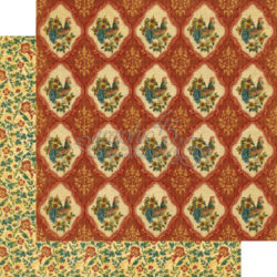 Аркуш картону Bonjour, French Country, Graphic 45, 30×30 см, 5шт, 4500633
