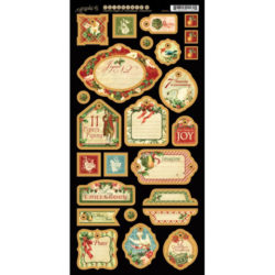 Набір висічок 12 Days of Christmas Chipboard 2, Graphic 45, 4500741