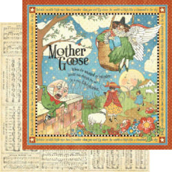 Аркуш картону Mother Goose, Mother Goose, Graphic 45, 30×30 см, 5шт, 4500742