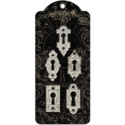 Металеві прикраси Shabby Chic Ornate Metal Key Holes, Graphic 45, 4500840