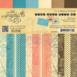Набір паперу Come Away With Me, 15х15 см, Graphic 45, 4500922