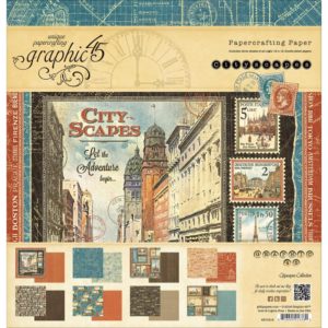 Набір паперу Cityscapes, 30х30 см, Graphic 45, 4501312