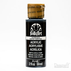 Фарба акрилова Pure Black, FolkArt , 59 мл, K479