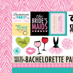 Аркуш паперу Bachelorette Extras, Engaged at Last, Bella BLVD, 5 аркушів, 589