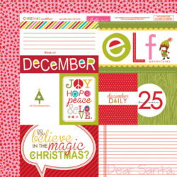 Аркуш паперу Daily Details, Christmas Countdown, Bella BLVD, 5 аркушів, 684