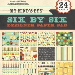 Набір паперу School Daze, 15х15 см, My Mind’s Eye, 6X6212