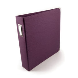 Альбом Black Linen Eggplant, 30х30 см, WeR Memory Keepers, 70379-2