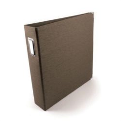 Альбом Black Linen Hazelnut, 30х30 см, WeR Memory Keepers, 70385-3